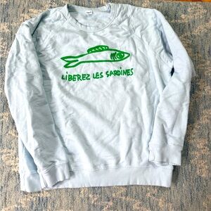 Clare V. liberez sardines sweatshirt. Worn maybe twice.